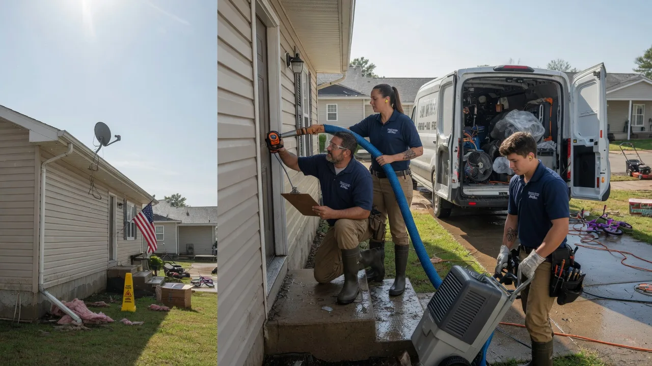 Ceiling Water Damage Restoration in Yukon, MO near me